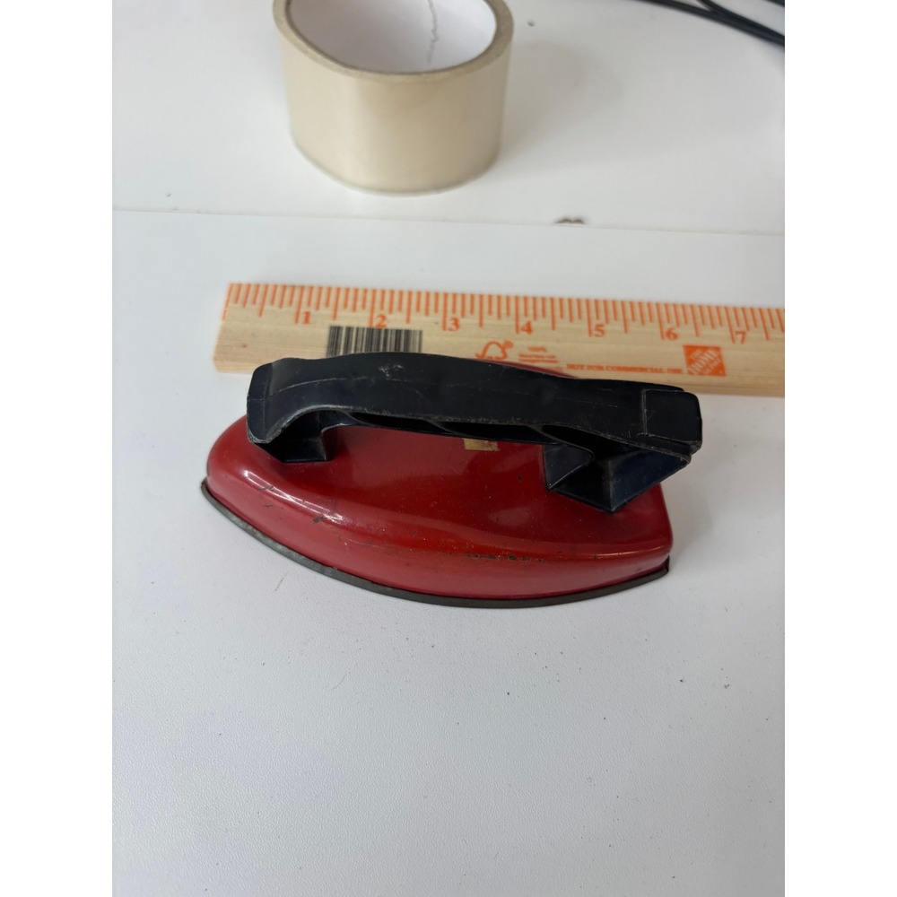 Vintage Wolverine Toy Iron Red Metal Black Handle Mid Century Collectible